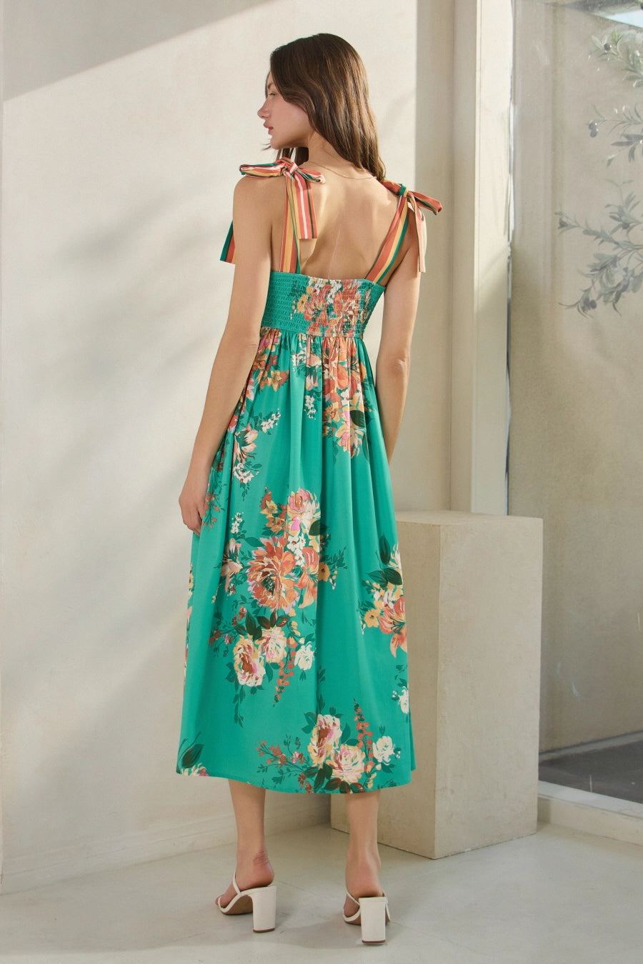 Floral Print Midi Dress