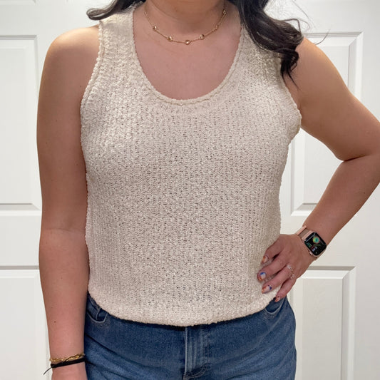 Solid Sweater Tank Top