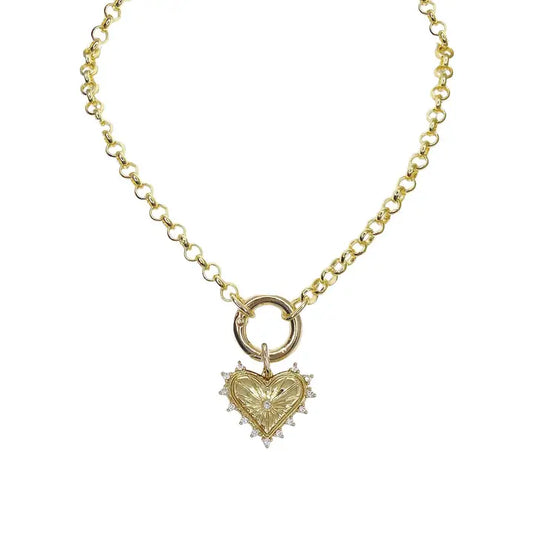 Love Lisa Sarah Diamond Style Heart Necklace - Click to see Options