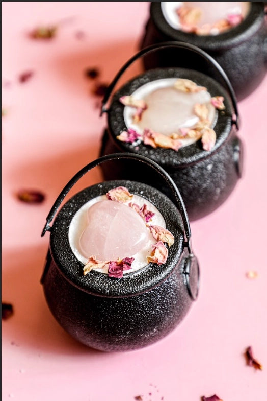 Halloween Inspired Bath Bombs with Crystal