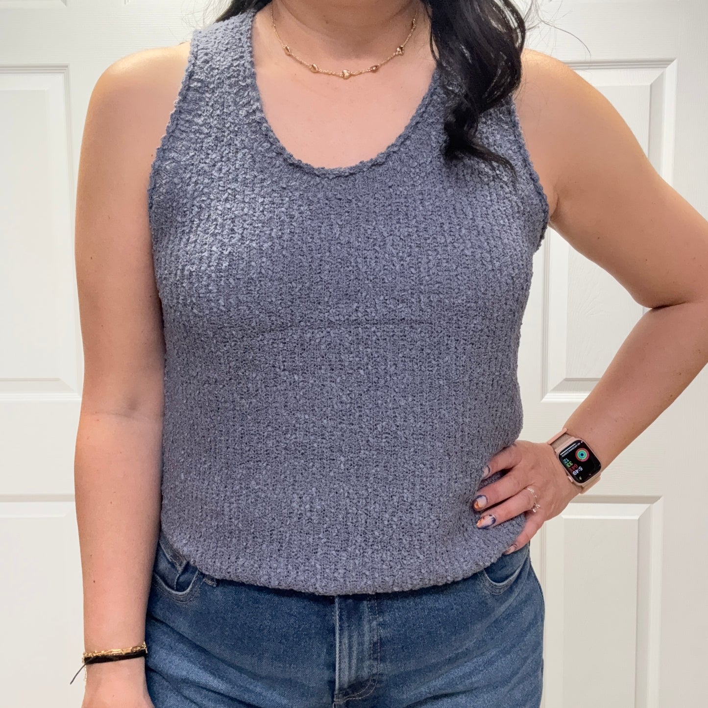 Solid Sweater Tank Top