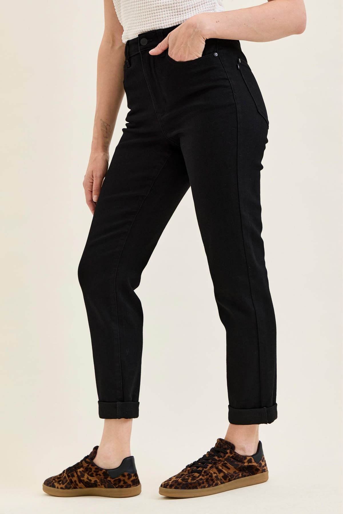 Judy Blue High Waisted Tara Girlfriend- Black