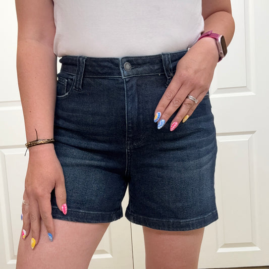 Judy Blue Back Flap Pocket High Waisted Shorts