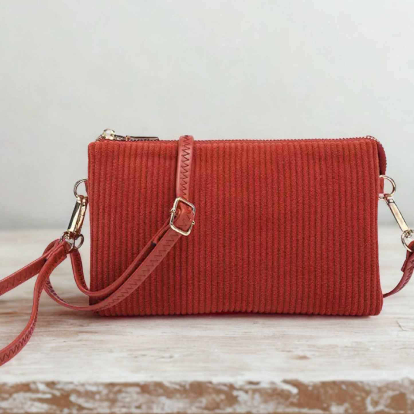 Jen and Co. Riley 3 Compartment Crossbody/Wristlet- click to see options