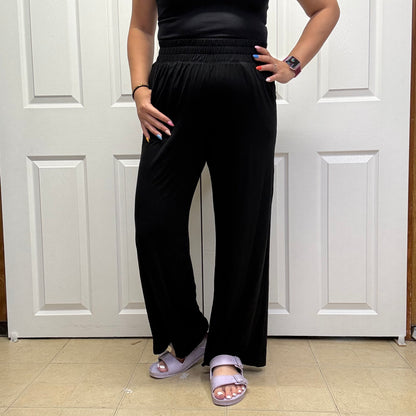 Viscose Modal Cropped Wide Leg Pants