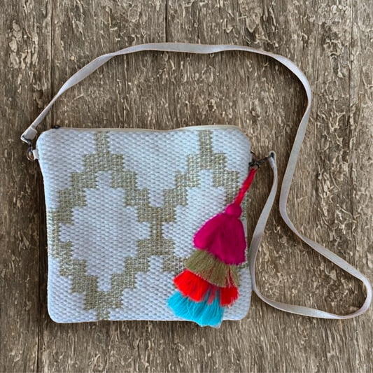 Camel Threads Diamond Gold Crossbody