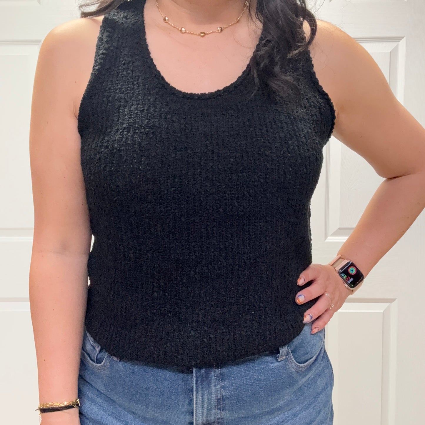 Solid Sweater Tank Top