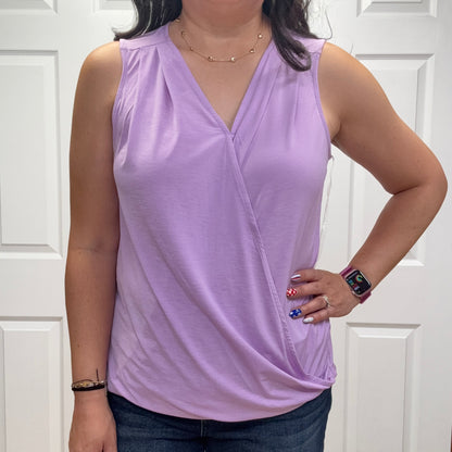 Surplice Neckline Sleeveless Top