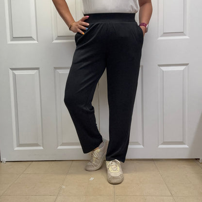 Laguna Soft Drape Cropped Pants in Black