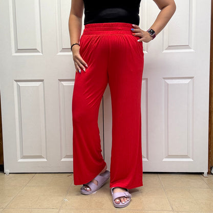 Viscose Modal Cropped Wide Leg Pants