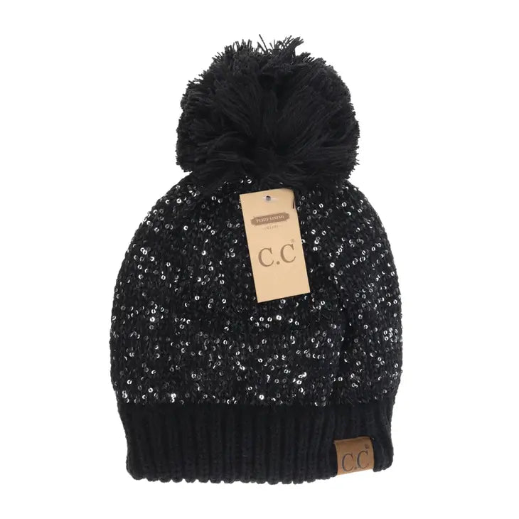 C.C Beanies with Poms - click to see options