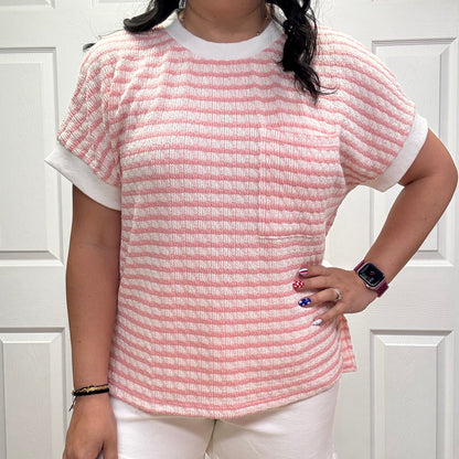 Relaxed Fit Cuff Sleeve Top