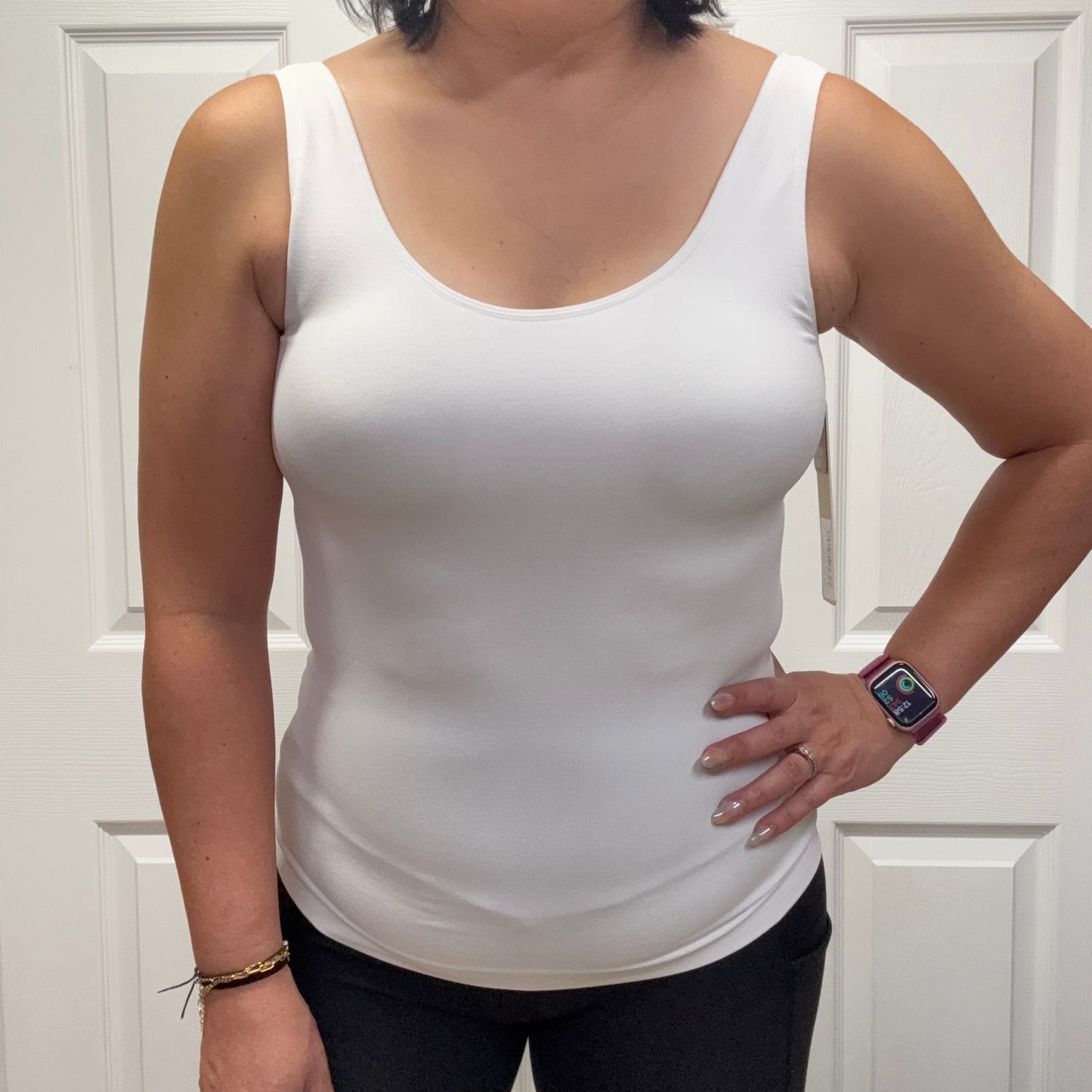 Reversible Seamless Tank with Built-in Bra