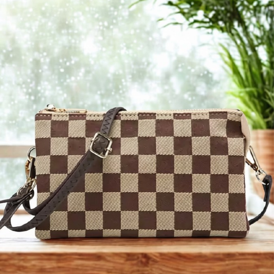 Jen and Co. Riley 3 Compartment Crossbody/Wristlet- click to see options