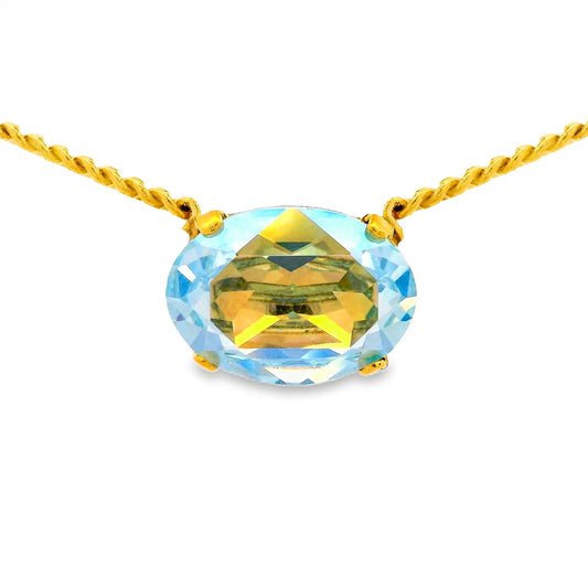TOVA Iza Necklace in Light Azore