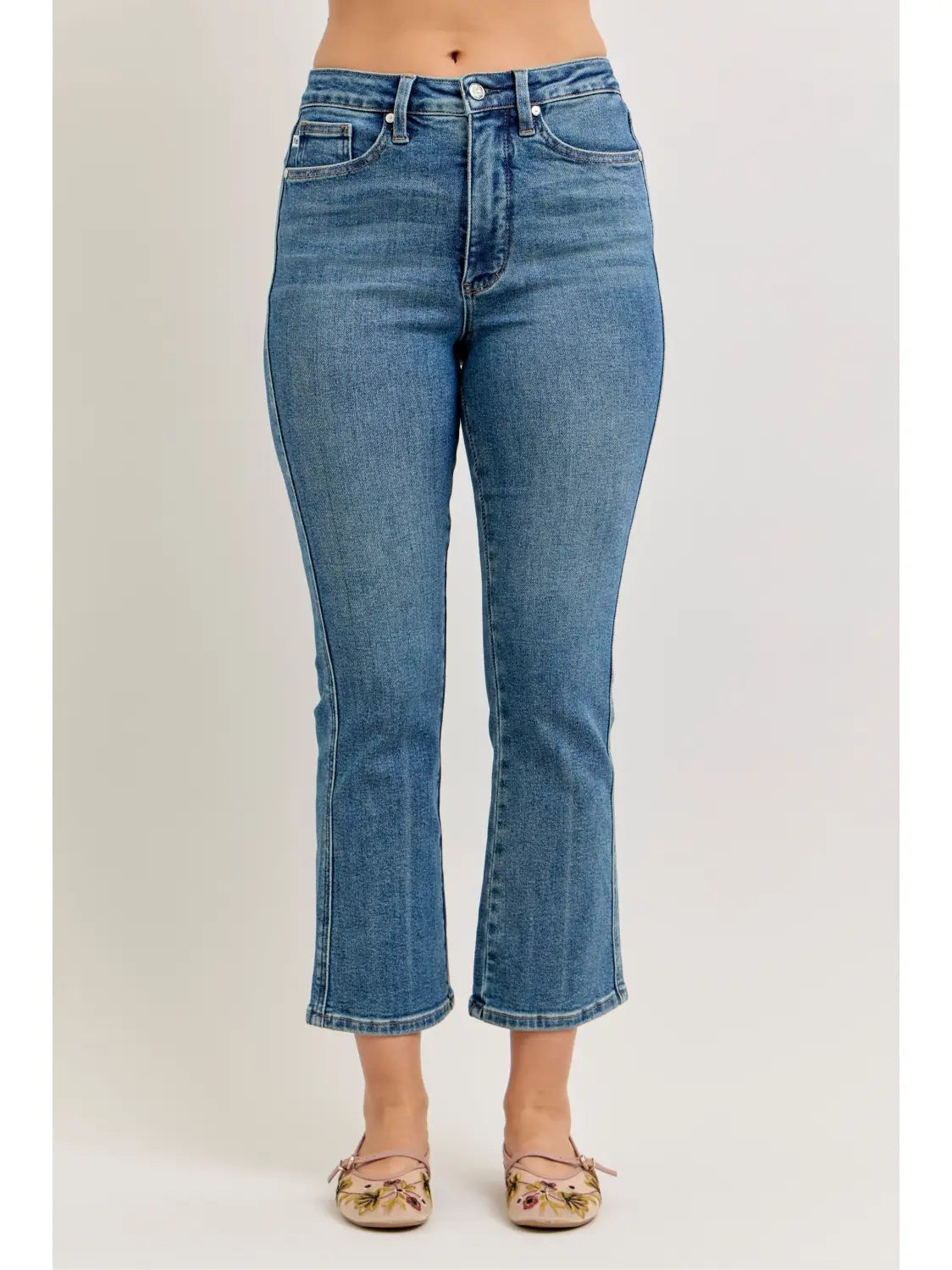 Judy Blue High Waisted Tummy Control Kick Flare- 881097