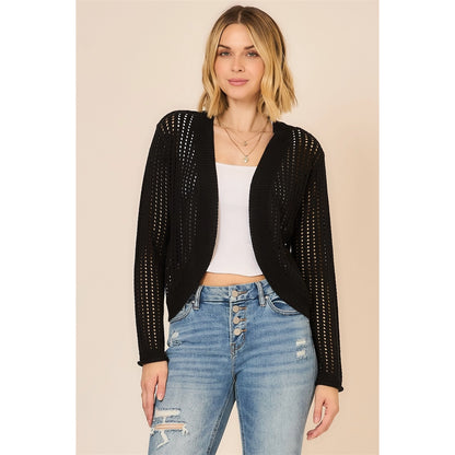 Cocoon Open Knit Cardigan