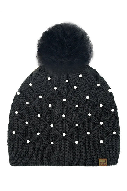C.C Beanies with Poms - click to see options