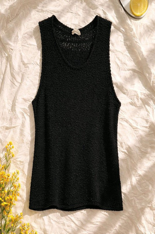Solid Sweater Tank Top