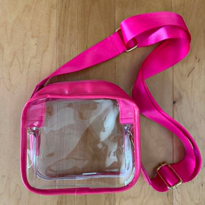 Clear Stadium Bag Adjustable Strap Crossbody- click to see options
