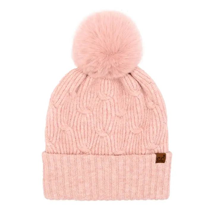 C.C Beanies with Poms - click to see options