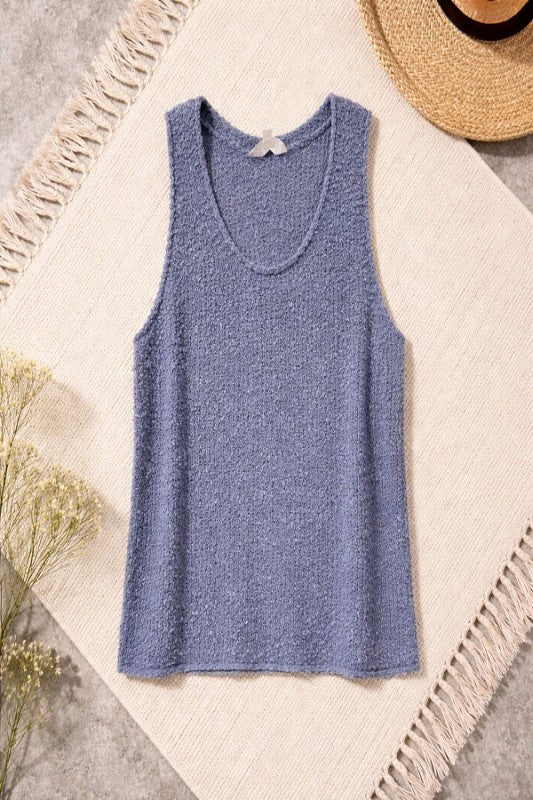 Solid Sweater Tank Top