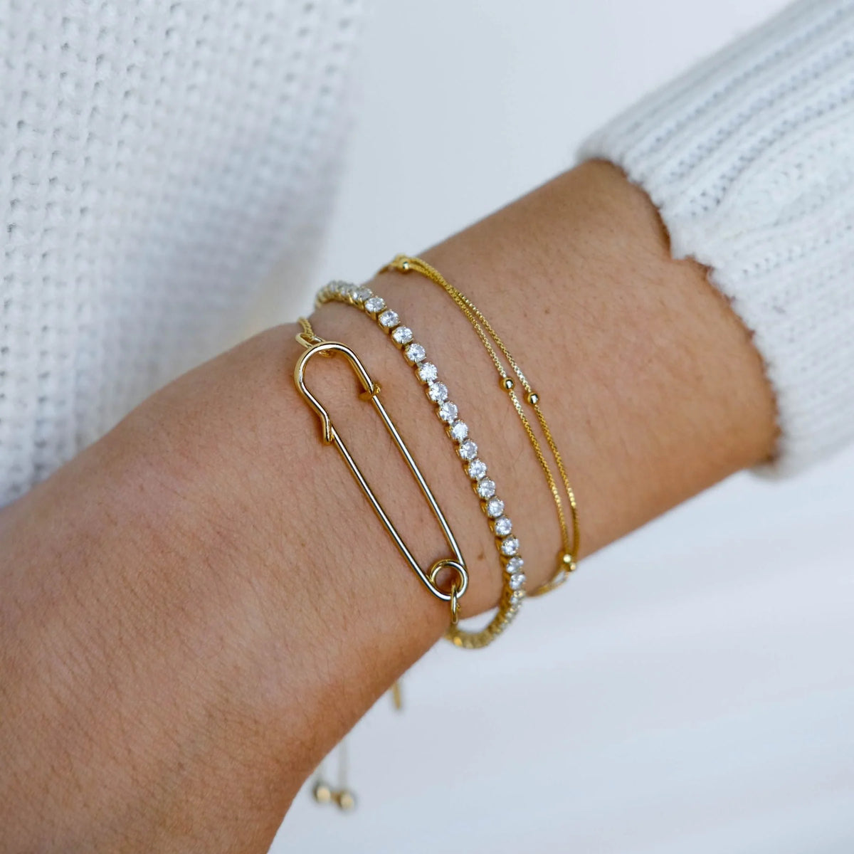 Double Layer Saturn Chain Bracelet (waterproof)- click to see options