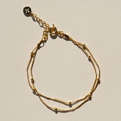 Double Layer Saturn Chain Bracelet (waterproof)- click to see options