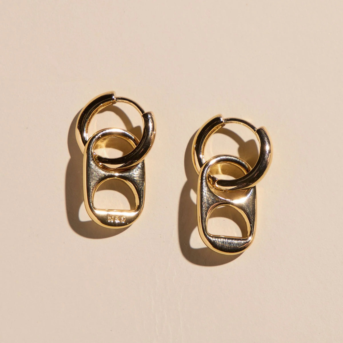 Soda Tab Huggie Earringss (waterproof)- click to see options