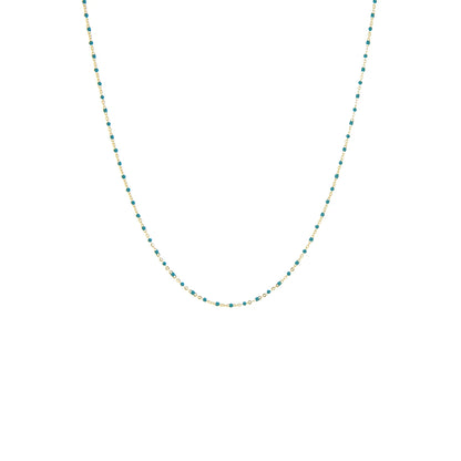 Marlyn Schiff Gold Plated Delicate Beaded Natural Stone Necklace - click to see options