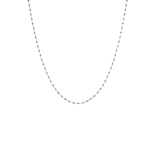 Marlyn Schiff Gold Plated Delicate Beaded Natural Stone Necklace - click to see options