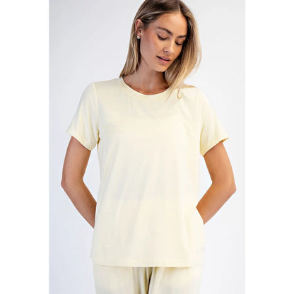 Viscose Modal Short Sleeve Top