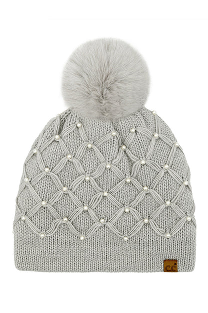 C.C Beanies with Poms - click to see options
