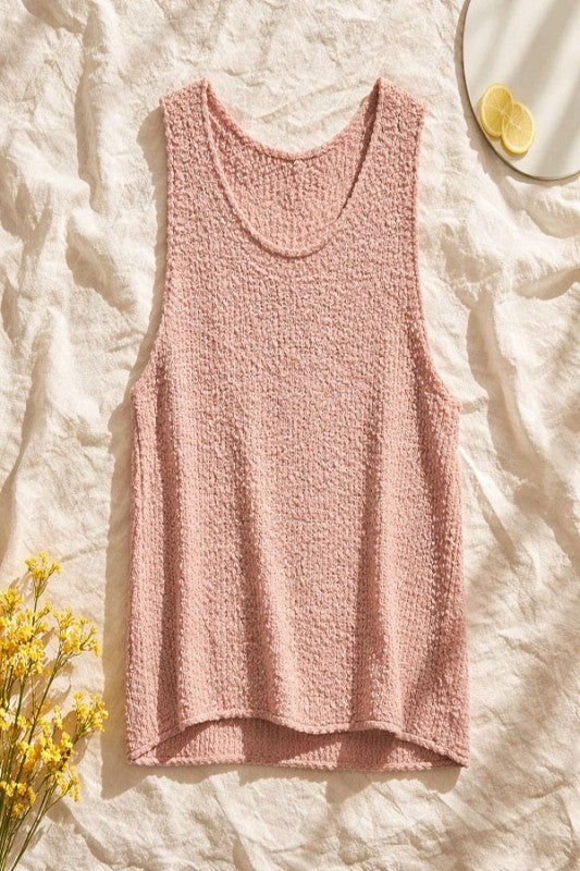 Solid Sweater Tank Top