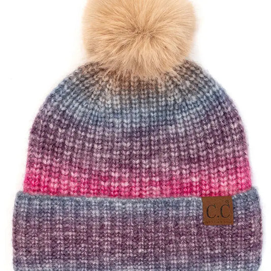 C.C Beanies with Poms - click to see options