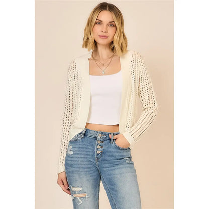 Cocoon Open Knit Cardigan