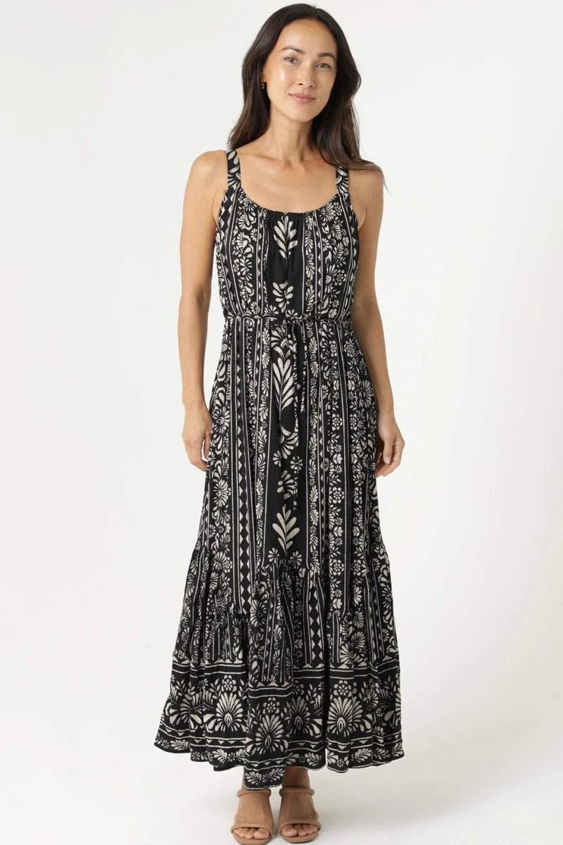 Printed Maxi Tank Dress