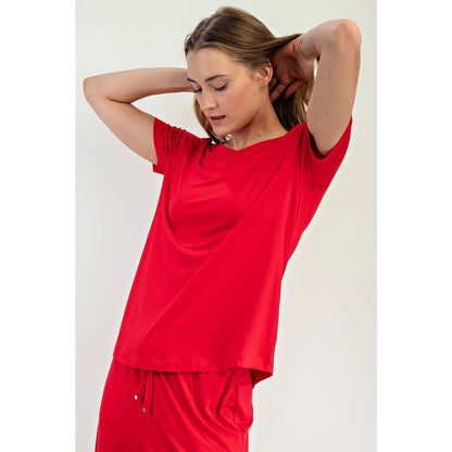 Viscose Modal Short Sleeve Top