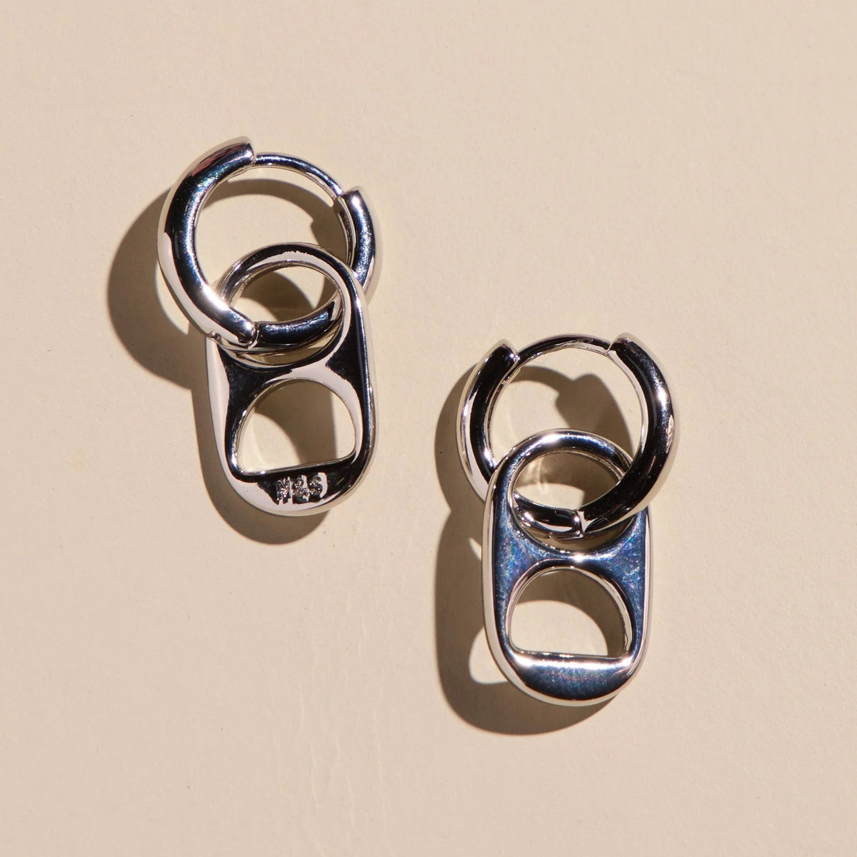 Soda Tab Huggie Earringss (waterproof)- click to see options