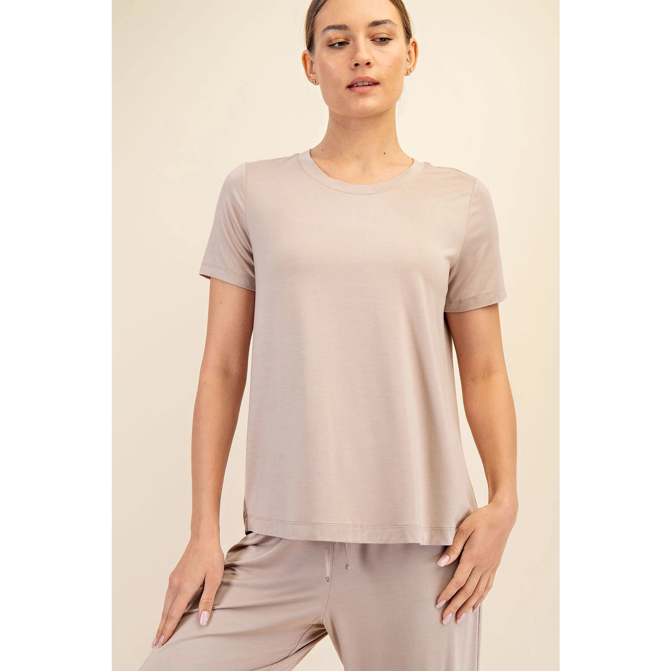 Viscose Modal Short Sleeve Top
