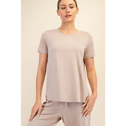 Viscose Modal Short Sleeve Top